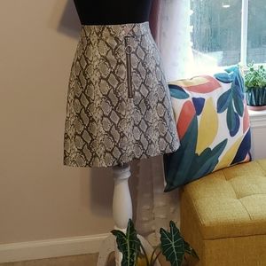 DIVIDED H&M mini snake print skirt
